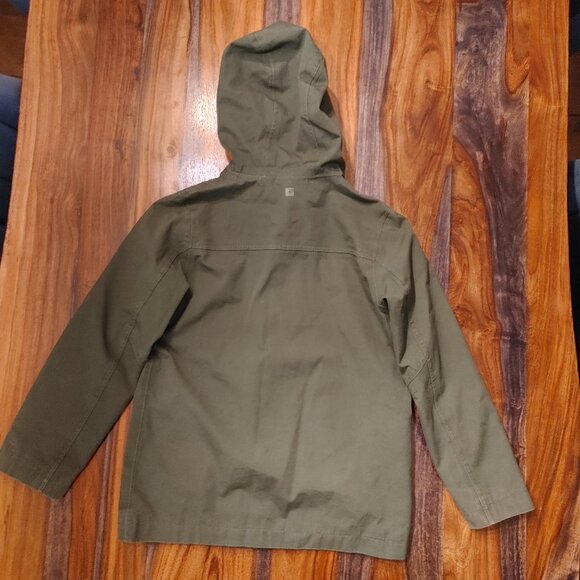 MOUNTAIN WAREHOUSE Girl's Khaki Green Cotton Hooded Jacket - Size 11/12 - Picture 2 of 4